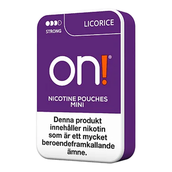 ON! Licorice Nicotine Pouches - 5 Pack - 6mg