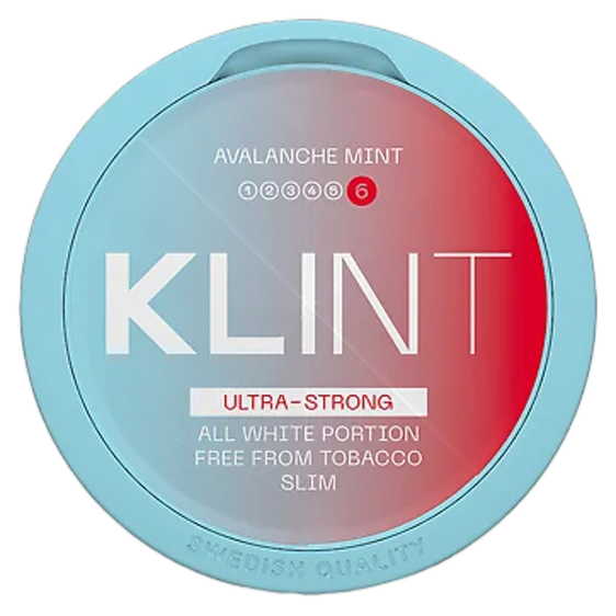 Klint Nicotine Pouches Avalanche Mint 17MG - 5 Pack