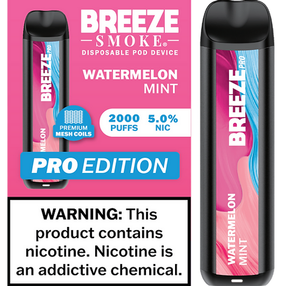 Breeze Pro Disposable Vape - Watermelon Mint