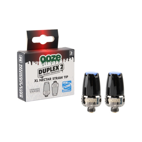 Ooze Duplex 2 Replacement XL Tips - 2 Pack - Lighter USA