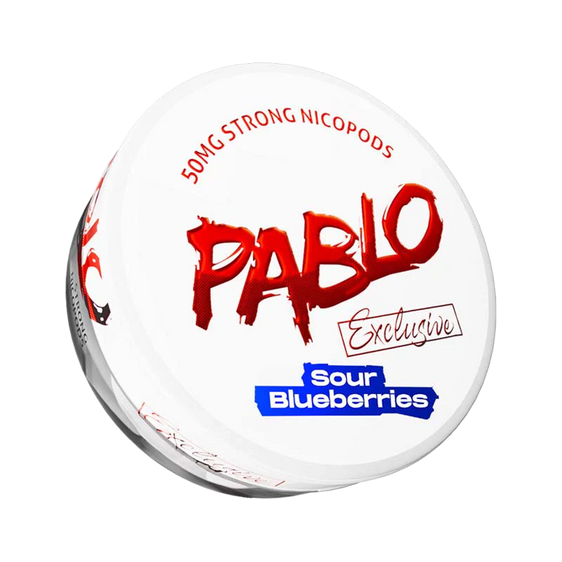 Pablo Exclusive Nicotine Pouches Sour Blueberries 30MG - 5 Pack