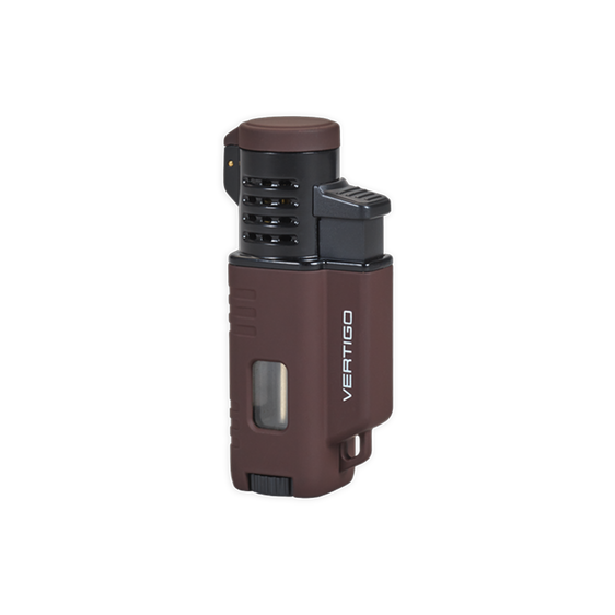 Vertigo Forester Triple Torch Lighter - Brown
