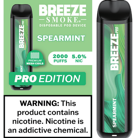 Breeze Pro Disposable Vape - Spearmint