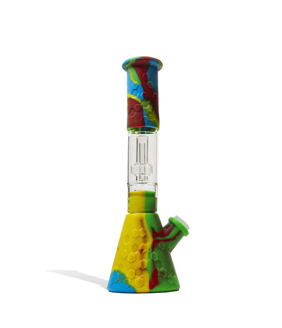Honeycomb Silicone Water Pipe - 10 Inch