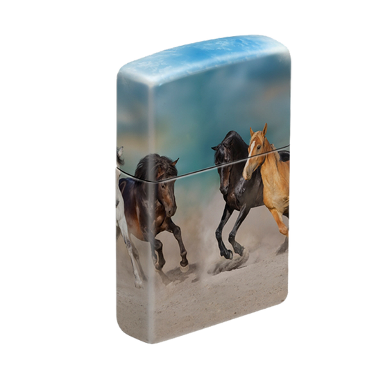 Zippo Lighter - Running Horses