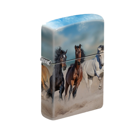 Zippo Lighter - Running Horses