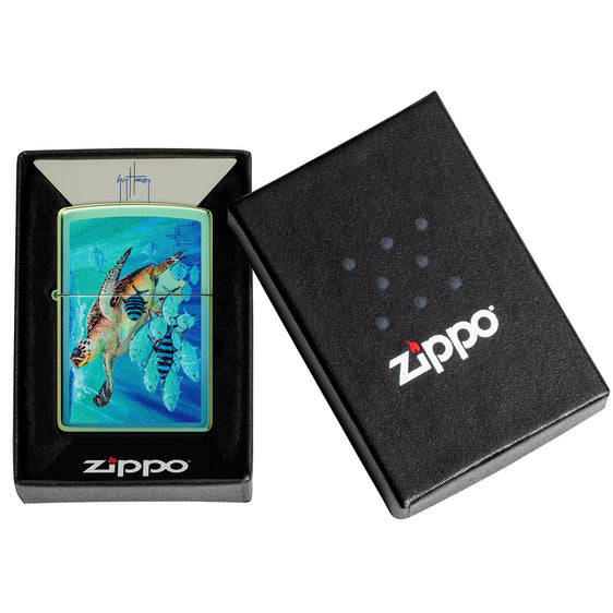 Zippo Lighter - Guy Harvey Hawksbill Turtle
