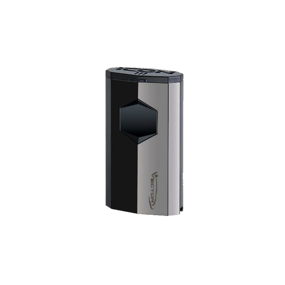 Vector Icon III Electric Quadruple Flame Torch Lighter - Sparkle Black