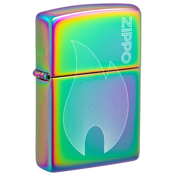 Zippo Lighter - Multi-Color Flame