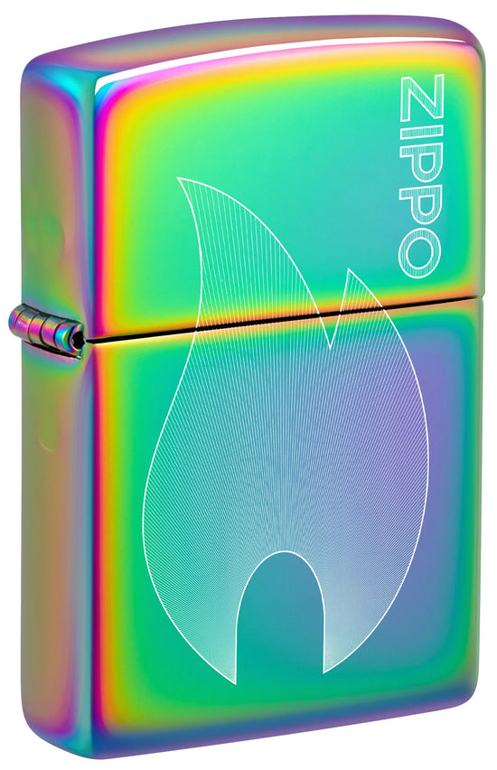 Zippo Lighter - Multi-Color Flame