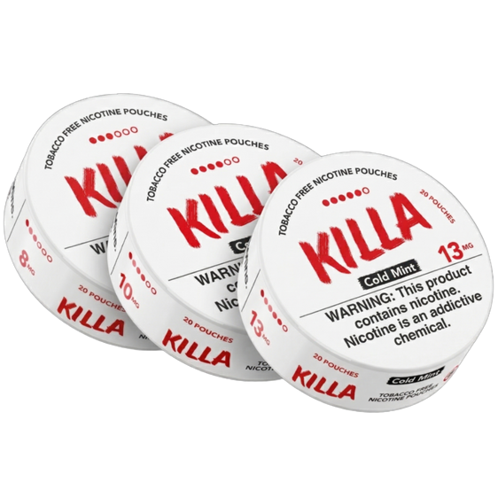 Killa Nicotine Pouches Cold Mint - 5 Pack