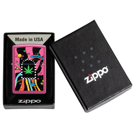 Zippo Lighter - Cannabis in Space
