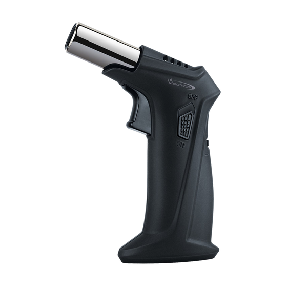 Vector Clash Jet Torch Table Lighter - Black Rubber Matte