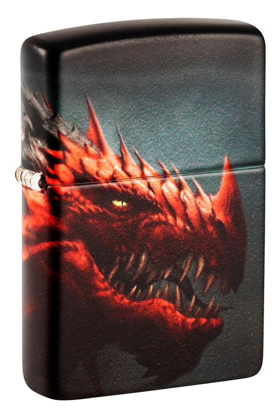 Zippo Lighter - Glowing Eye Dragon