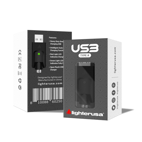 Lighter USA 510 Compatible Type A USB Charger - 2 Pack