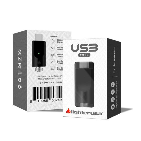 Lighter USA 510 Compatible Type C USB Charger - 2 Pack