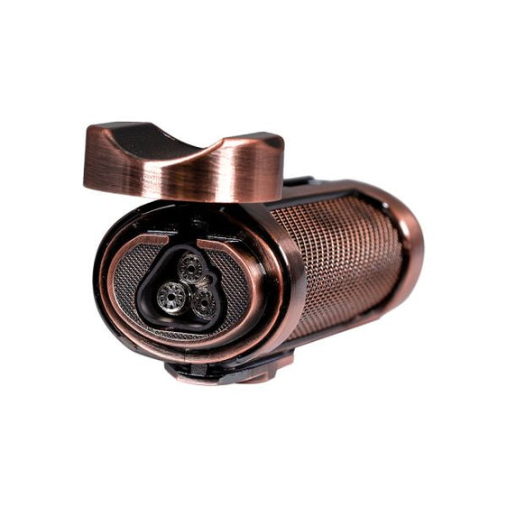 Lotus Armor Triple Flame Torch Lighter - Copper