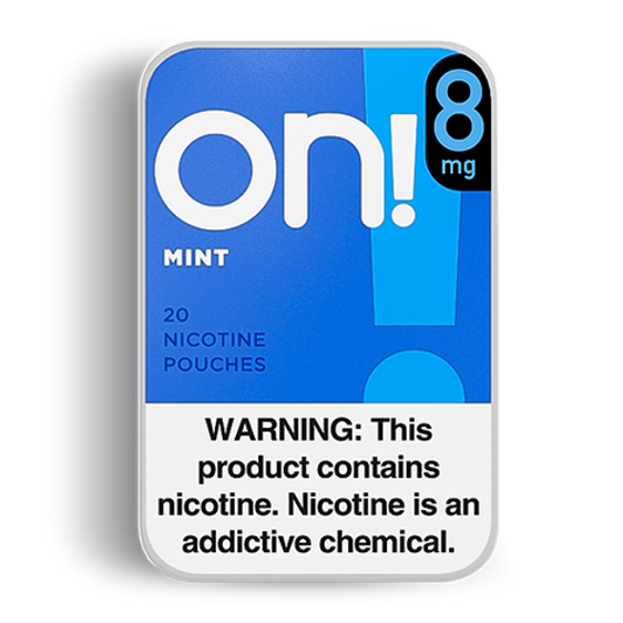 ON! Mint Nicotine Pouches - 5 Pack - 8mg