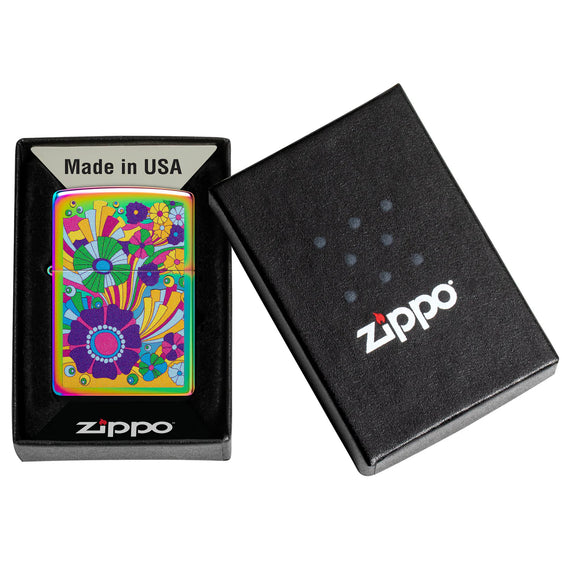 Zippo Lighter - Vintage Flowers