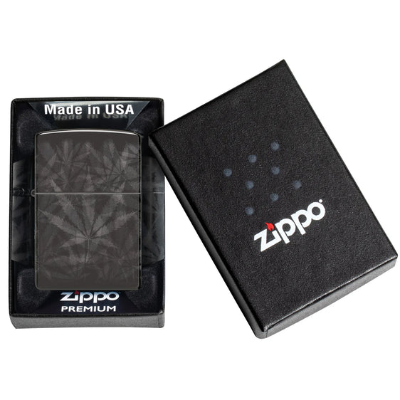 Zippo Lighter - Cannabis Leaves