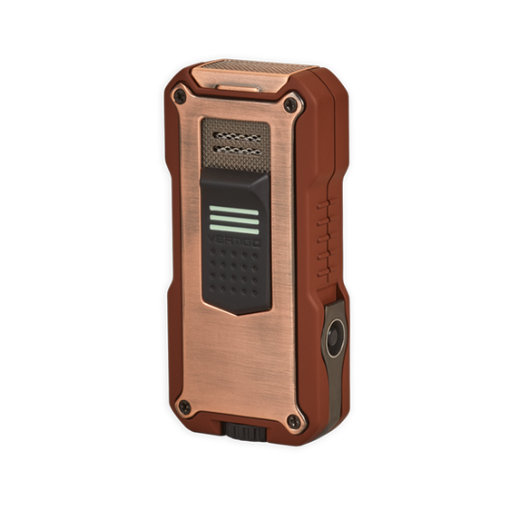 Vertigo Nighthawk Double Pinpoint Torch Lighter - Copper & Brown