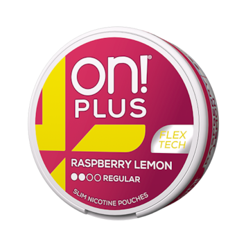ON! Plus Nicotine Pouches Raspberry Lemon- 5 Pack