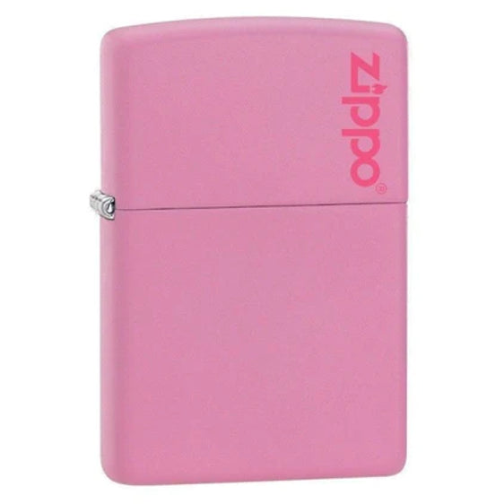 Zippo Lighter - Pink Matte with Zippo Logo