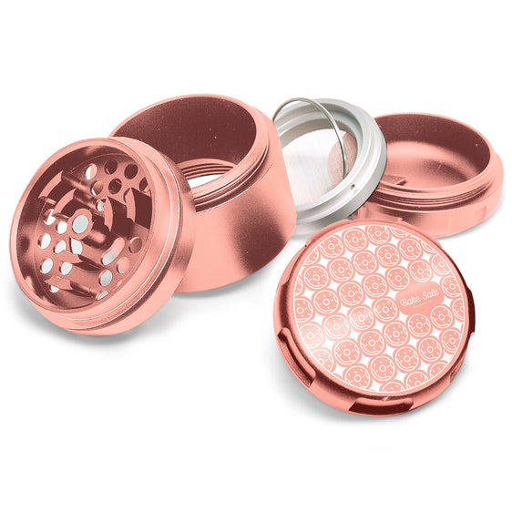 Bake Sale - Donut Pattern - 5 Piece 63MM Aluminum Herb Grinder
