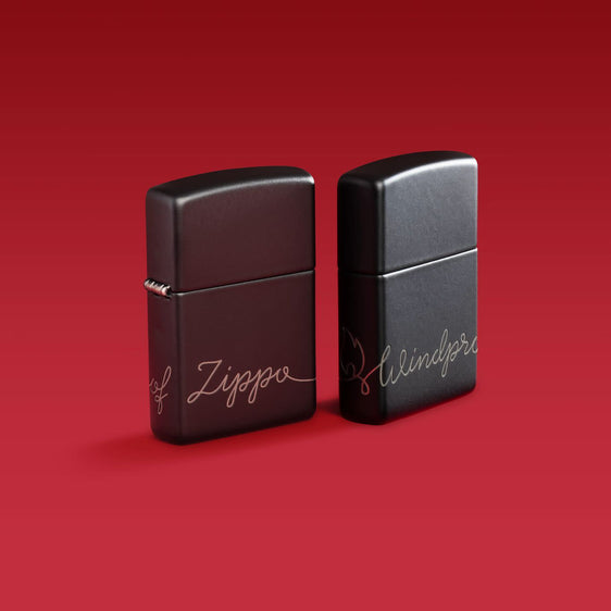 Zippo Lighter - Script Logo
