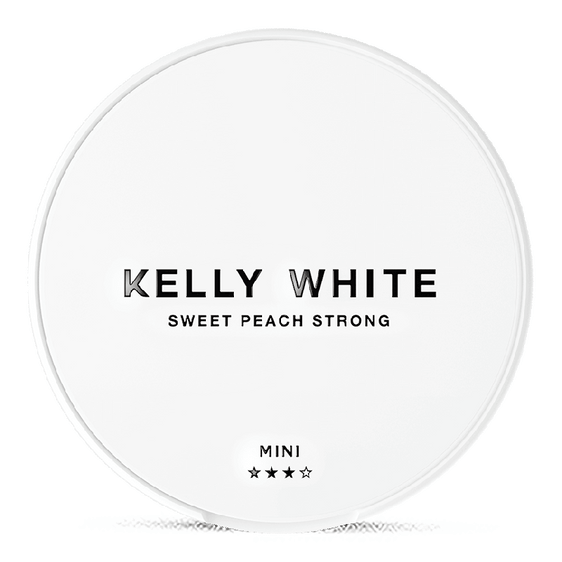 Kelly White Nicotine Pouches Sweet Peach Slim 4MG - 5 Pack