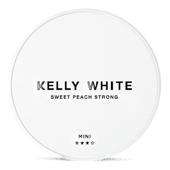 Kelly White Nicotine Pouches Sweet Peach Slim 4MG - 5 Pack