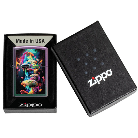 Zippo Lighter - Mountain Mushrooms