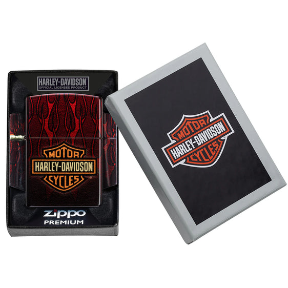 Zippo Lighter - Harley-Davidson Flickering Flames