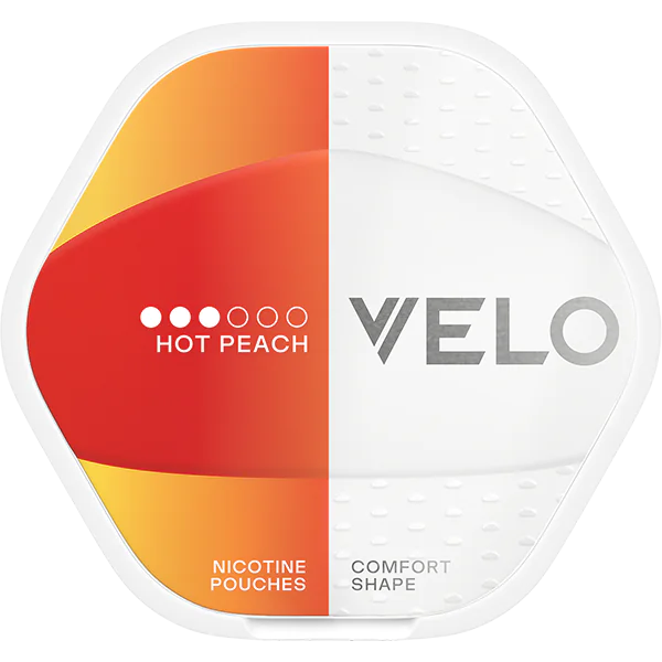 VELO Shift Hot Peach Nicotine Pouches 8mg 5 Pack | Lighter USA