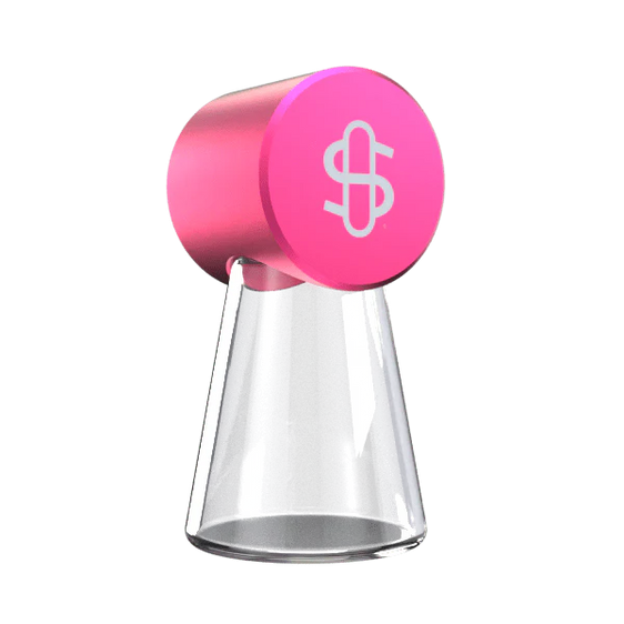 Stunden-glass Glass Chamber - Pink