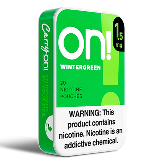 ON! Wintergreen Nicotine Pouches - 5 Pack