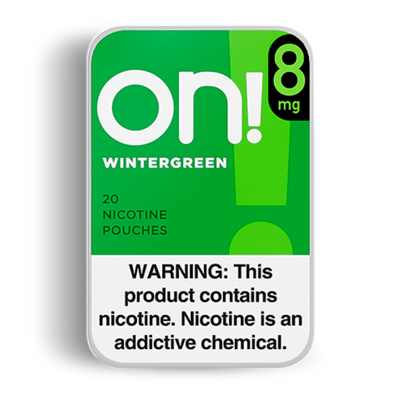 ON! Wintergreen Nicotine Pouches - 5 Pack - 8mg