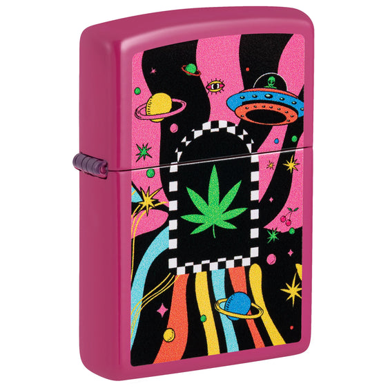 Zippo Lighter - Cannabis in Space
