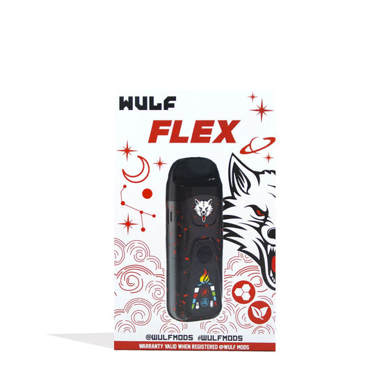 Wulf Mods Flex Dual Use Vaporizer - Black Red Splatter