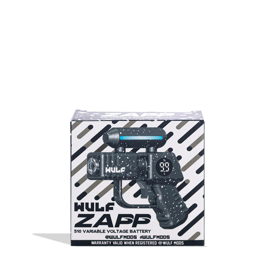 Wulf Mods Zapp - Variable Voltage 510 Battery - Black-White Spatter