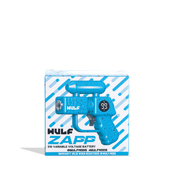 Wulf Mods Zapp - Variable Voltage 510 Battery - Blue Black Spatter
