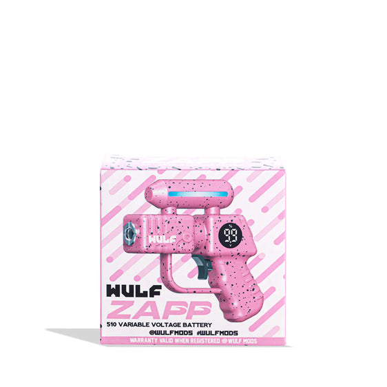 Wulf Mods Zapp - Variable Voltage 510 Battery - Pink Black Spatter