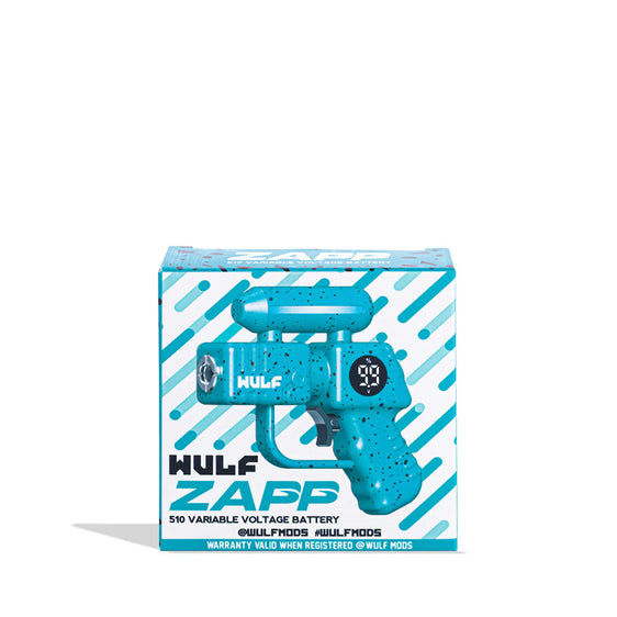 Wulf Mods Zapp - Variable Voltage 510 Battery - Teal Black Spatter