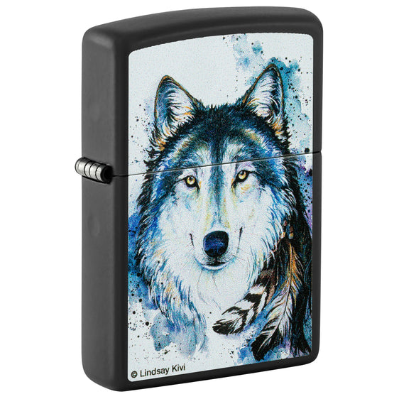 Zippo Lighter - Tale of Two Wolves