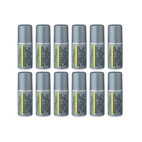 S.T. Dupont Premium Butane 30mL - Yellow - 12 Pack (Full Box)
