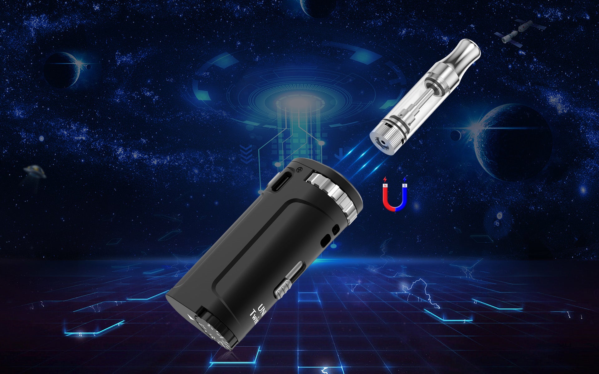 Yocan UNI Twist Box Mod magnetic 510 thread adapter