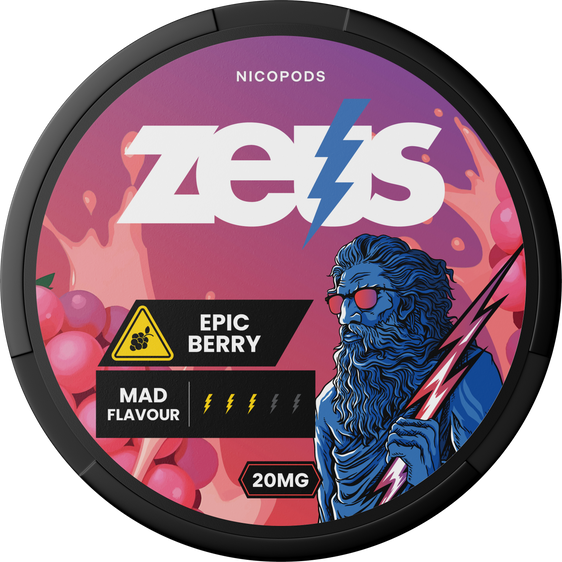 Zeus Nicotine Pouches Epic Berry - 5 Pack