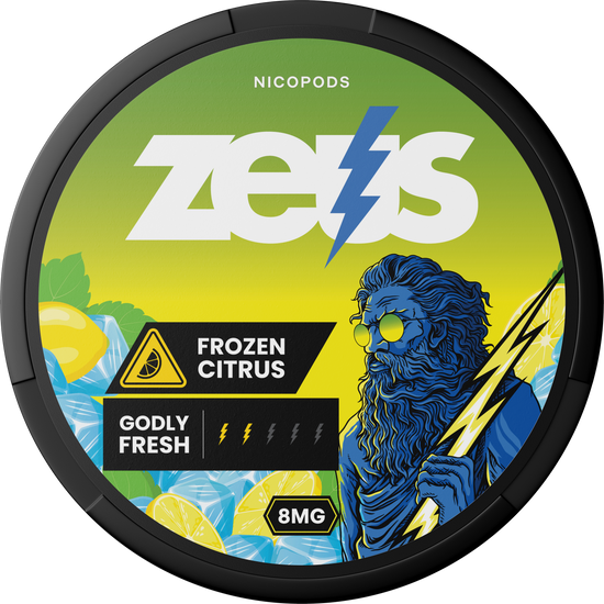 Zeus Nicotine Pouches Frozen Citrus - 5 Pack