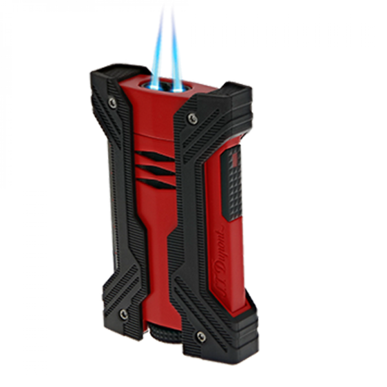 S.T. Dupont Defi XXtreme Lighter - Black & Matte Red