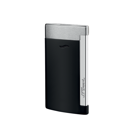 S.T. Dupont Lighter Slim 7 - Chrome Finish - Matte Black & Chrome